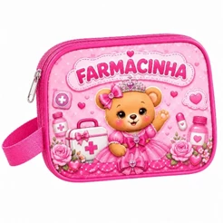 Necessaire Farmacinha Infantil pequena de bolsa 🩵 Porta Remédios Bebê | Estojo Baby Menino e menina pequena