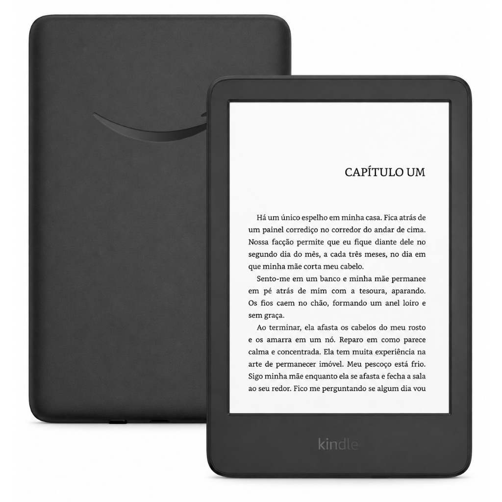 E-reader Kindle 11ª Geração Preto 16GB Leitor Digital Luz Ajustável Leve Compacto