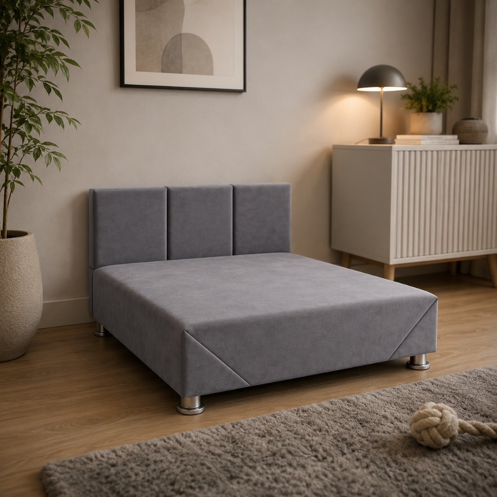 ENVIO IMEDIATO - Cama para Cachorro e Gato Pequeno e Grande 80cm e 60cm Box com Cabeceira em Suede