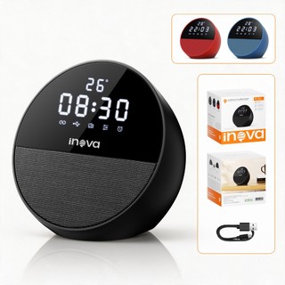 INOVA Despertador Alto-falante Bluetooth Para Dormentes Pesados Temperatura LED Cabeceira Mesa
