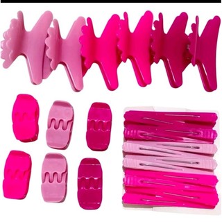 Kit 24 Presilhas Bico de Pato piranha jacaré tridente salão professional