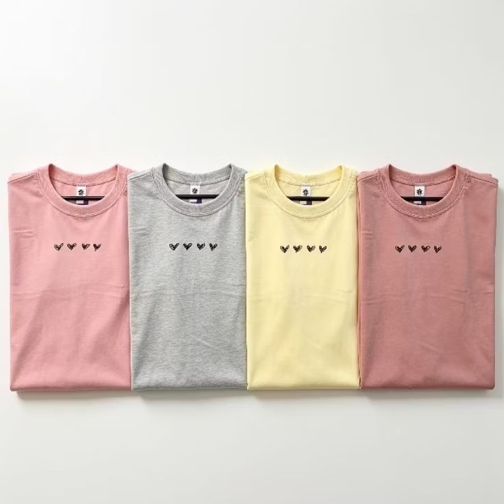 Blusa Feminina Básica de Algodão Penteado Corações | Confortável e Estilosa | Versátil e Despojada