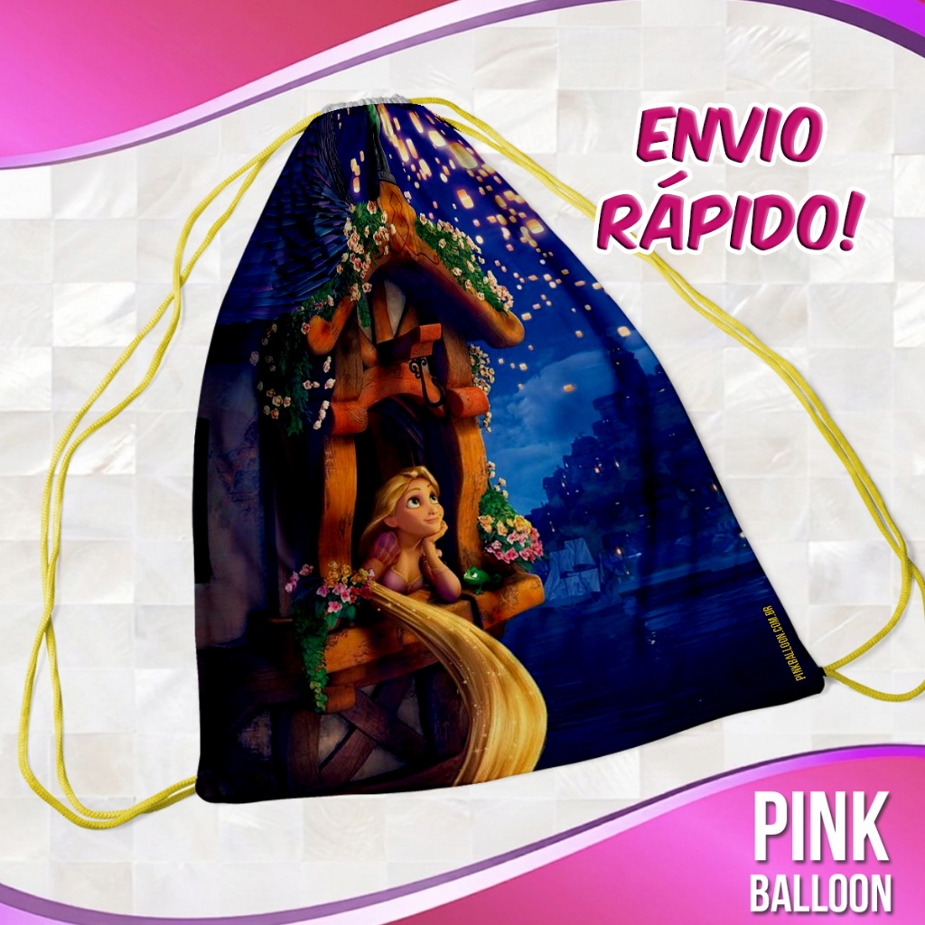 MOCHILINHA ENROLADOS 2 (ENVIO RÁPIDO) - SACOLINHA LEMBRANCINHA NÃO PERSONALIZADA