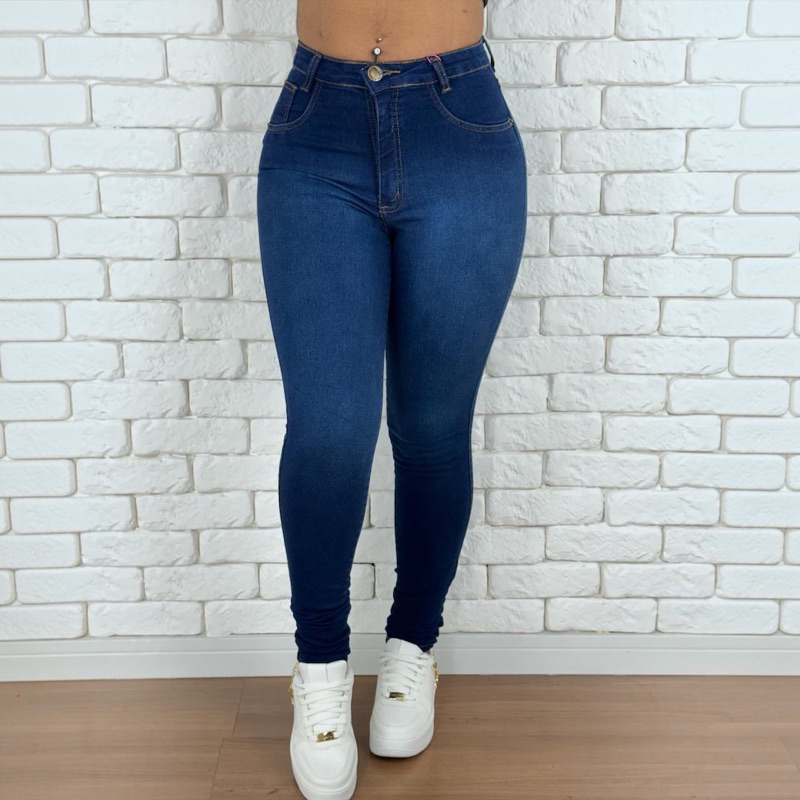 calça jeans feminina com Lycra levanta bumbum cintura alta qualidade alta
