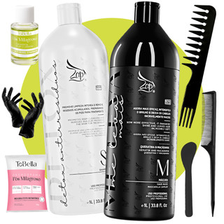 Kit Zap Me Leva Mais Shampoo Detox A mais vendida 500ml 1L