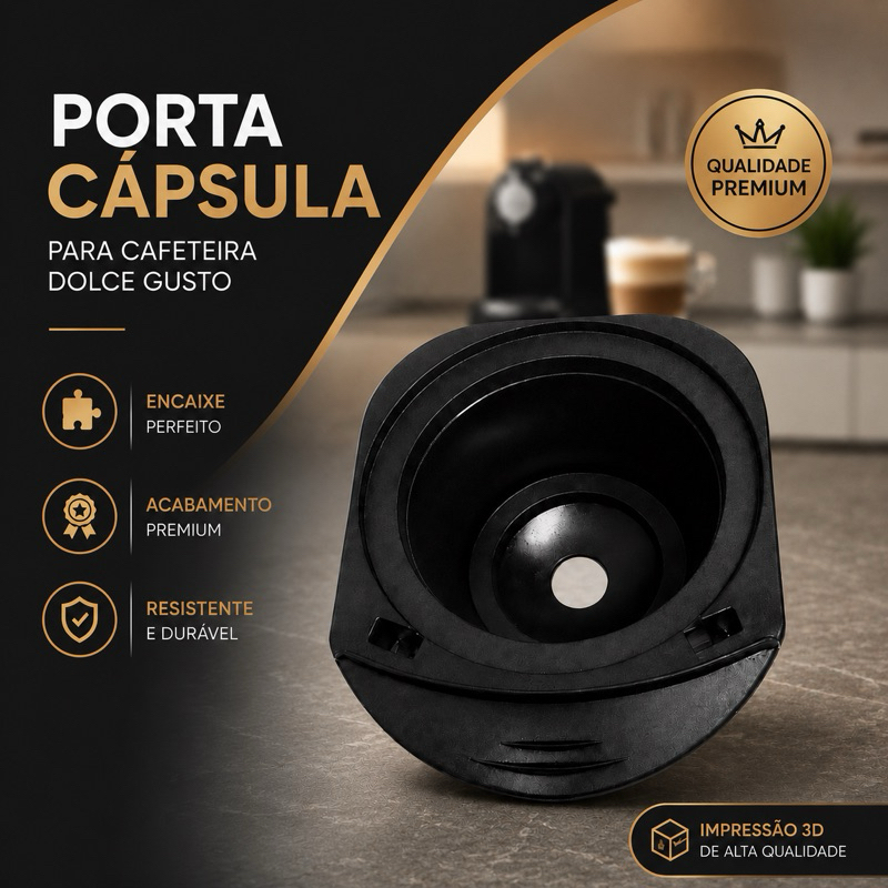 Suporte Porta Cápsula Compatível com Cafeteira Dolce Gusto Genio S DGS1 DGS2 DGS4 Reposição Plástico Resistente