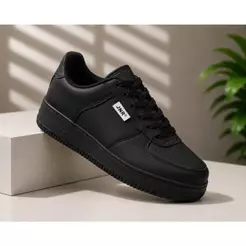 Tenis Feminino Social Sneaker Couro Costurado Confortável Street JNR emborrachado com envio rapido