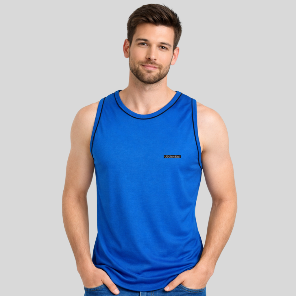 Regata masculina malha fria poliéster P ao G5