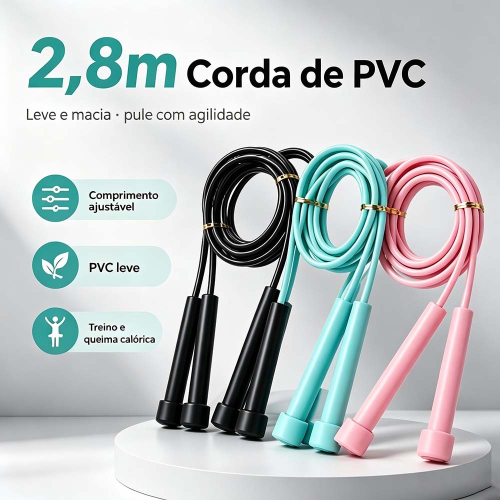 Corda De Pular Profissional PVC 280cm