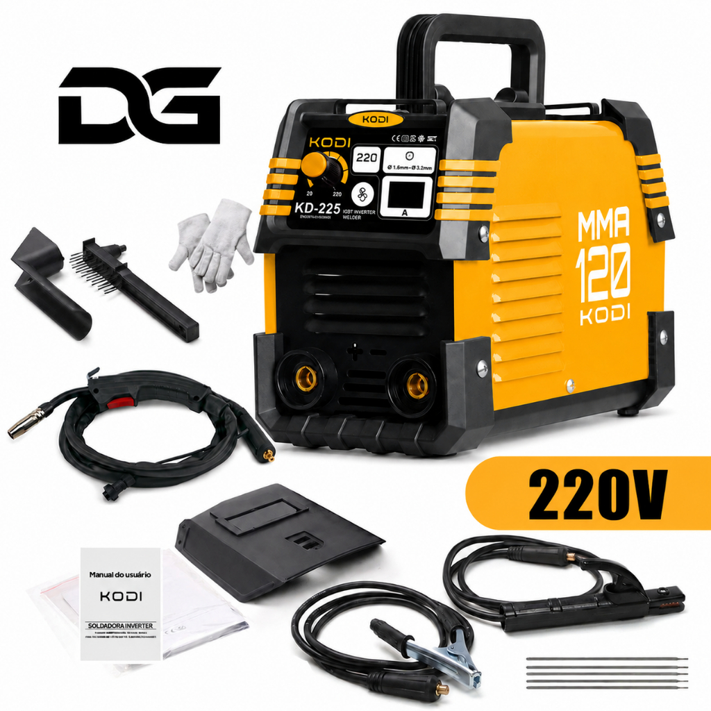 120A Máquina De Solda Inversora Digital 2 Em 1 220V Bivolt Ferramenta De Soldagem D13