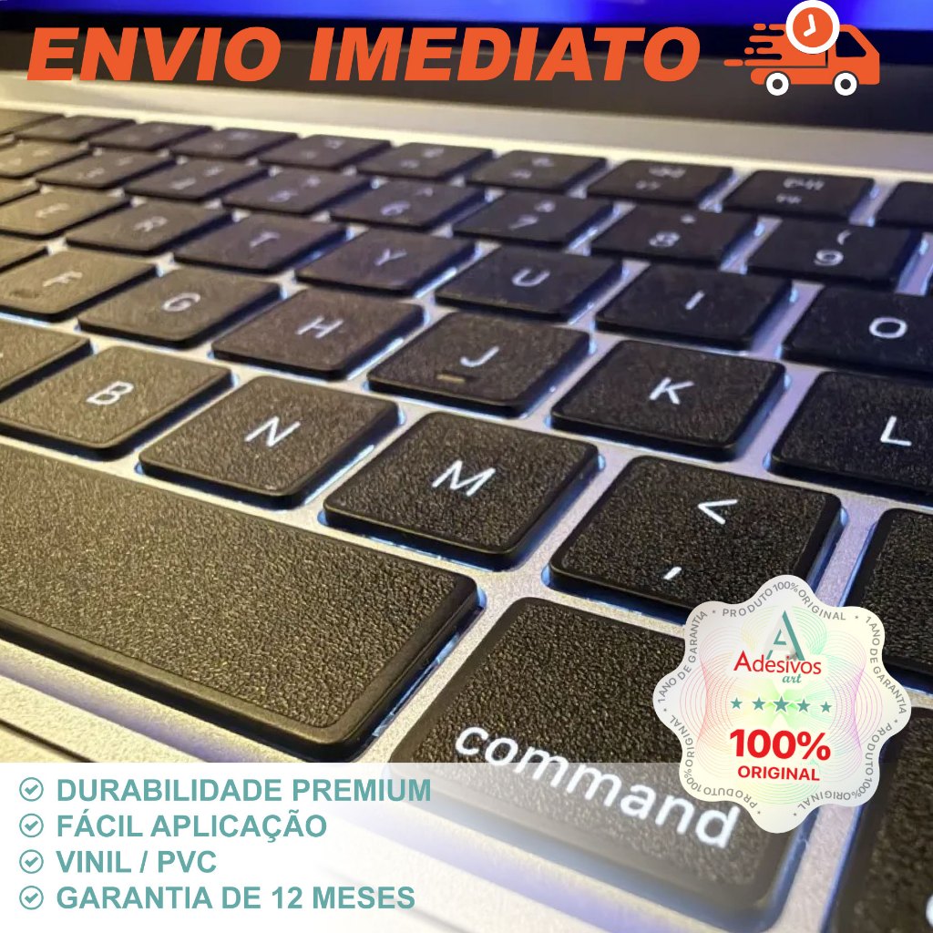 Adesivos De Proteção Transparentes para Proteger Teclado MacBook Pro Air M4 M5 (sem letra)