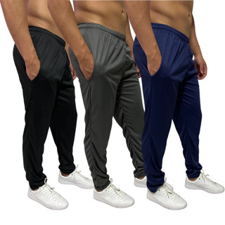 Kit 3 Calças Masculina Helanca Lisa