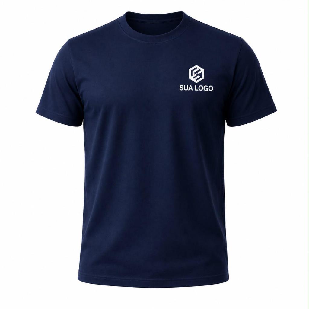 Kit 3 Camisetas Personalizadas Pretas Logo Marca Empresa Uniforme Estampa DTF Algodão 378