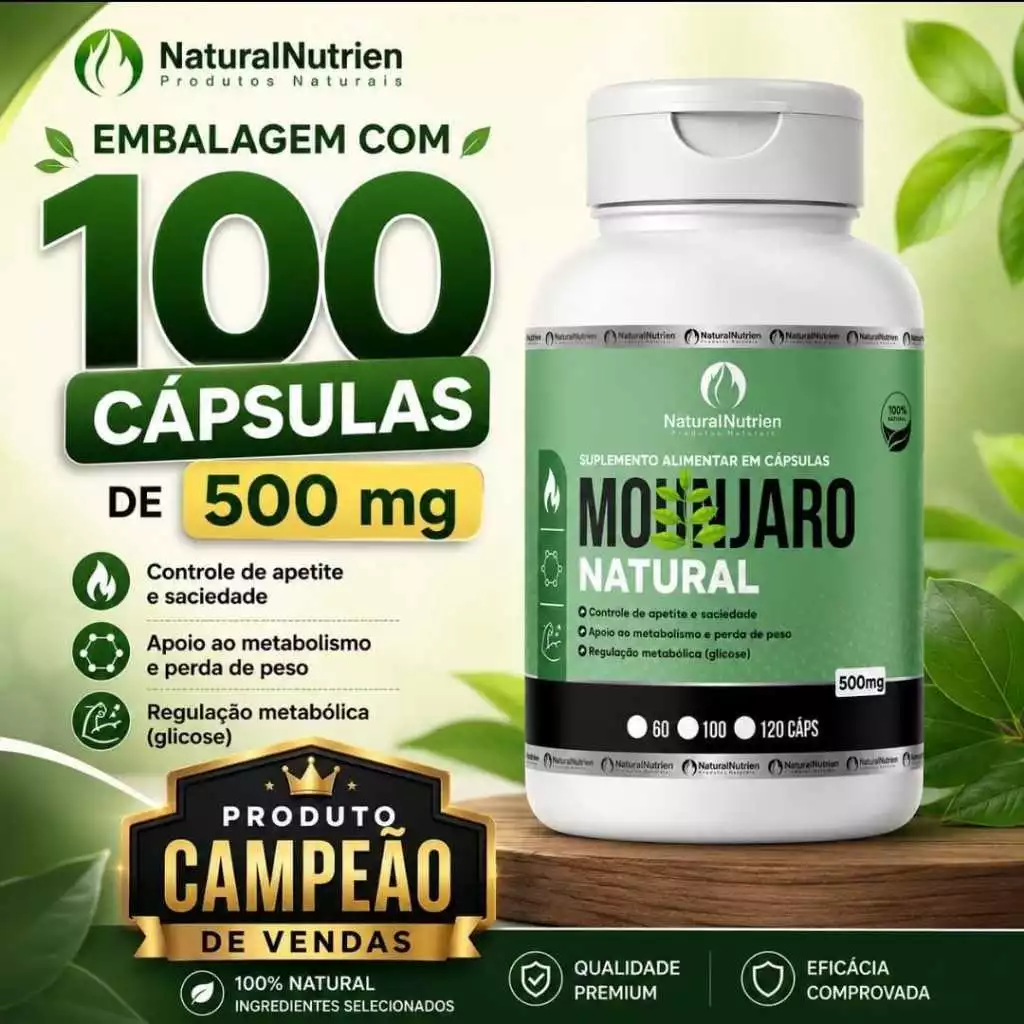 SUPLEMENTO NATURAL  (M.0.N.J.@.R.O) EMBALAGEM DE 100 CAPSULAS DE 500 MG — imagem 1