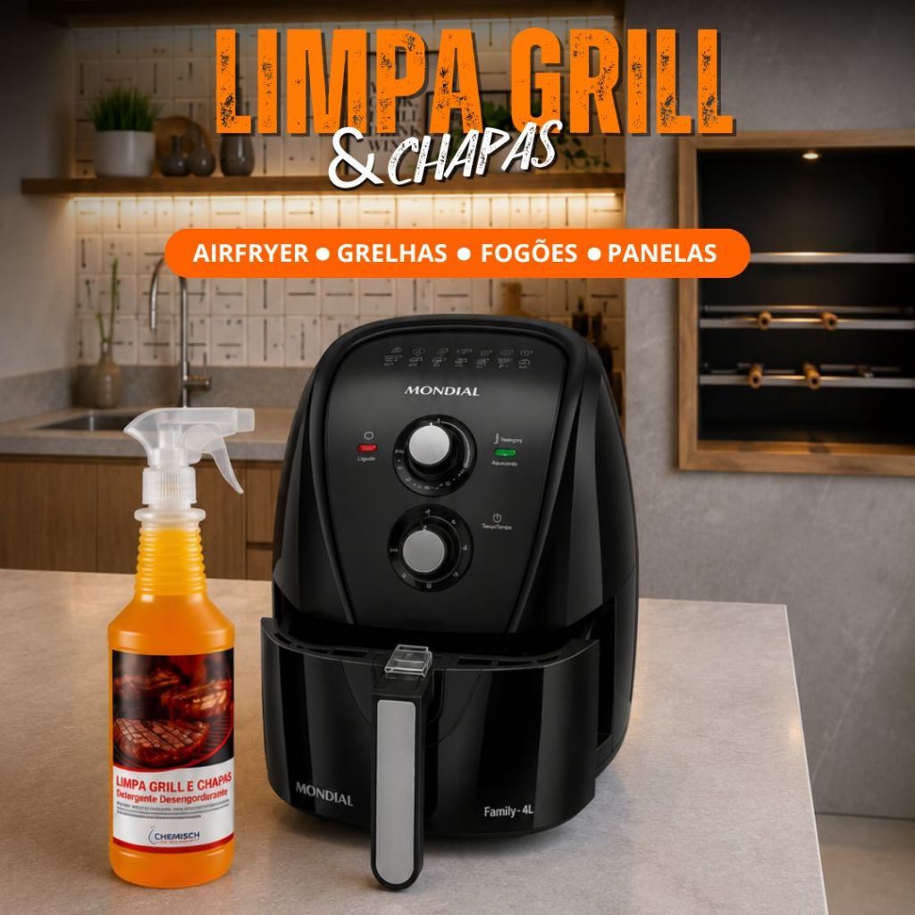 Salva Panelas Desengordurante Potente Não Agride Limpa Grill e Chapas 1L