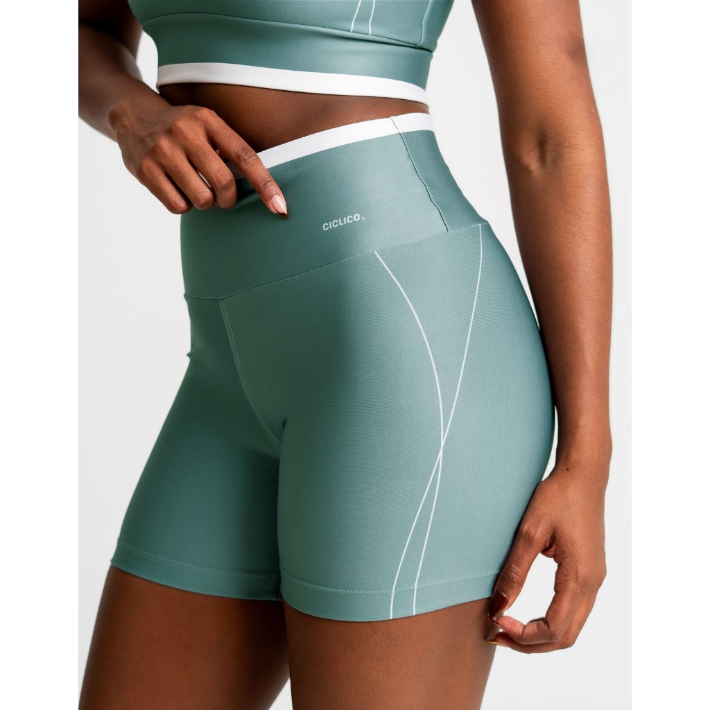 Shorts Feminino Zero Transparência Academia Cós Alto Fitness