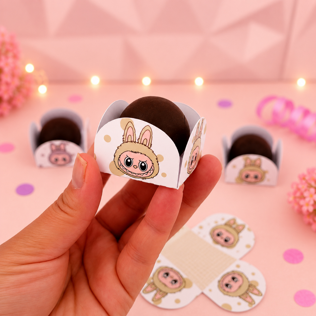 FORMINHA DE DOCE LABUBU PERSONALIZADA/LABUBU PERSONALIZADO/LEMBRANCINHAS DE FESTA/ANIVERSÁRIO/FESTA LABUBU