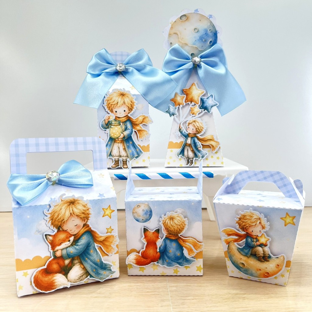 Kit Festa Personalizados O PEQUENO PRÍNCIPE | Caixinhas Personalizadas | Lembrancinhas de Aniversário | Festa Infantil