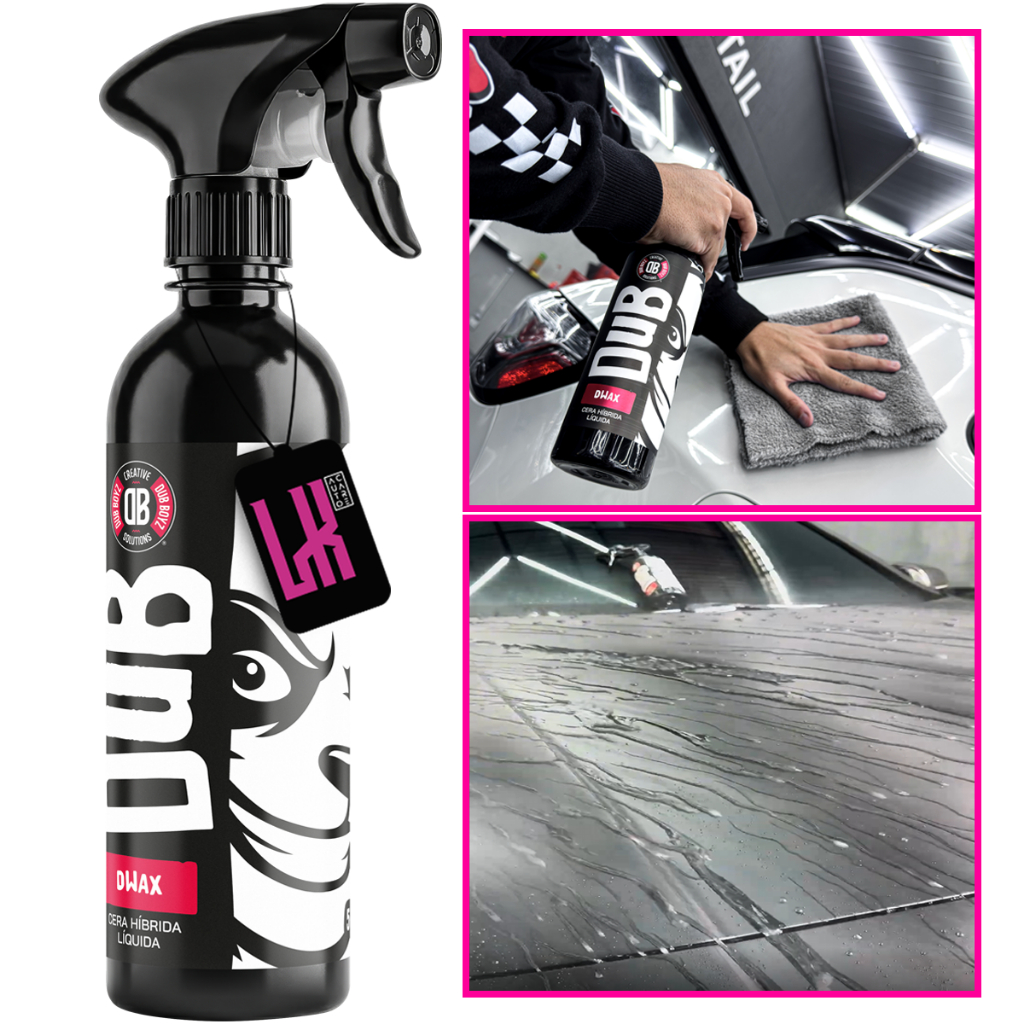 D wax 500ml Dub Boyz Cera Spray Automotiva Brilho Protecao Repelente a Agua Toqu
