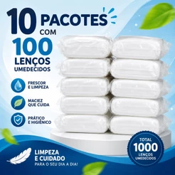1000Un Lenços Toalhas Descartáveis Alta Absorção para Banho de Leito e Limpeza Corporal