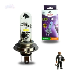 Led Lampada H4 Moto Carro 8000k Cavalinho Efeito Xenon Azul ORIGINAL