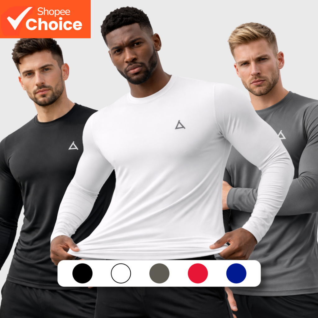 Camiseta Térmica Dry Fit Proteção UV 50+ Segunda Pele Camiseta Academia Blusa Manga Longa Unissex