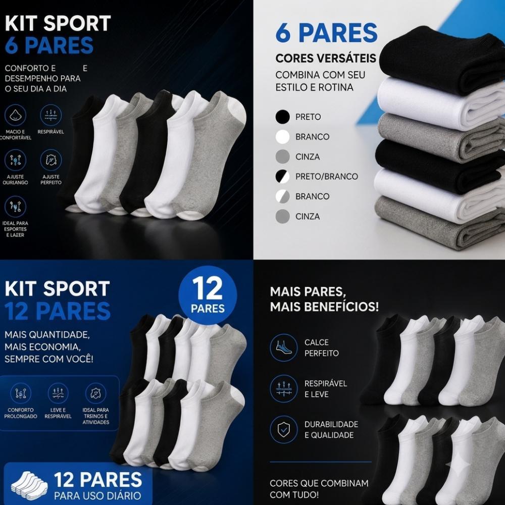 Kit-6/12-pares-meias-masculino-soquete-cano-curto-confotável-meia-social-meia-com-elastano