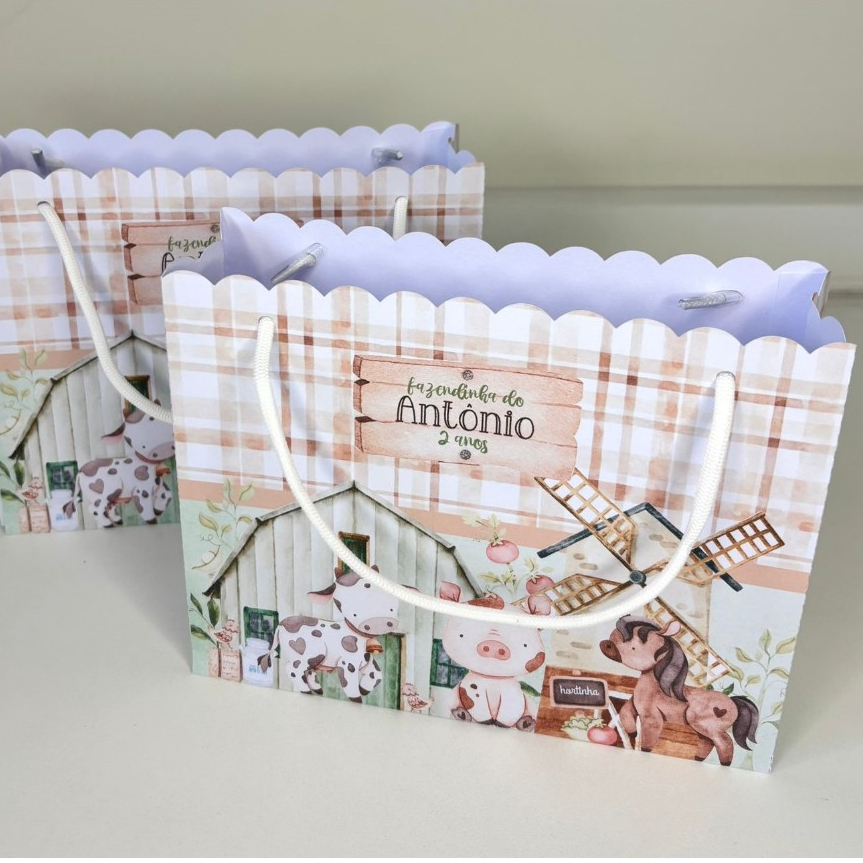 Sacolinha Surpresa Fazendinha menino | menina | Personalizados | Lembrancinhas | Festa | Aniversário