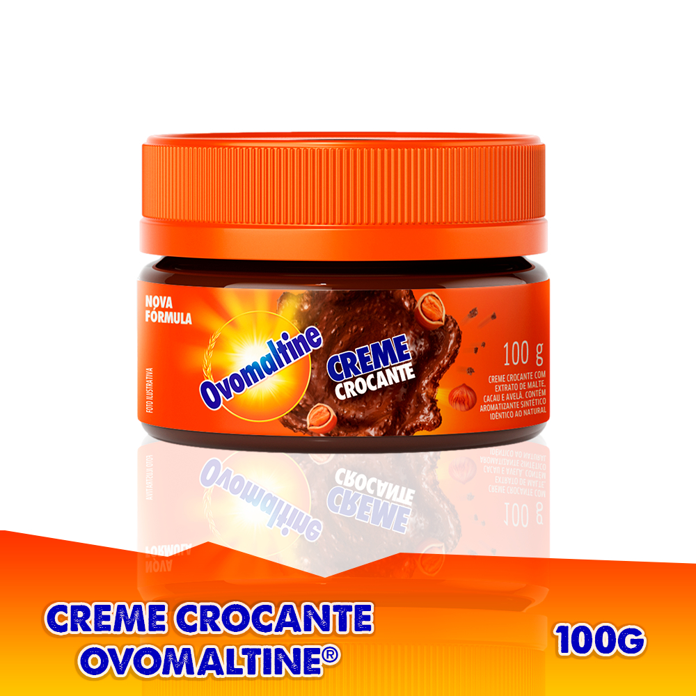 Creme de Avelã Ovomaltine Crocante 100g Pote