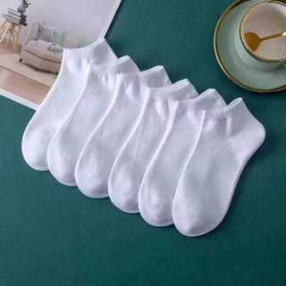 Pacote meias feminina e masculina ate 30 pares Branco e Preto em algodão com elastano academia e dia a dia