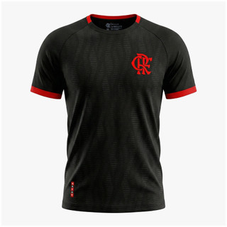 Camisa Do Flamengo Masculina Third Preta CRF Casual Torcedor