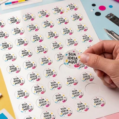 100 ADESIVOS 3X3cm PERSONALIZADOS ENVIO RÁPIDO