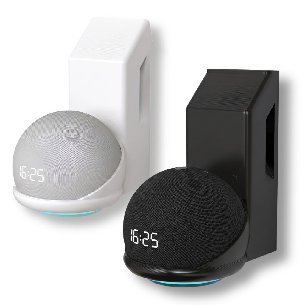 Suporte Para Alexa De Parede Model Echo Dot 5ª E 4ª Geração Organizador Esconde De Fios