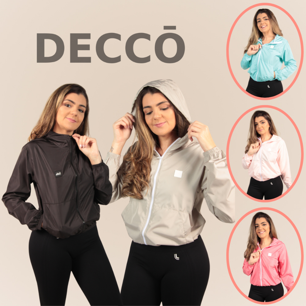 Jaqueta Feminina Delute Adulto Corta Vento sem Forro Esportiva Ultra Leve Resist