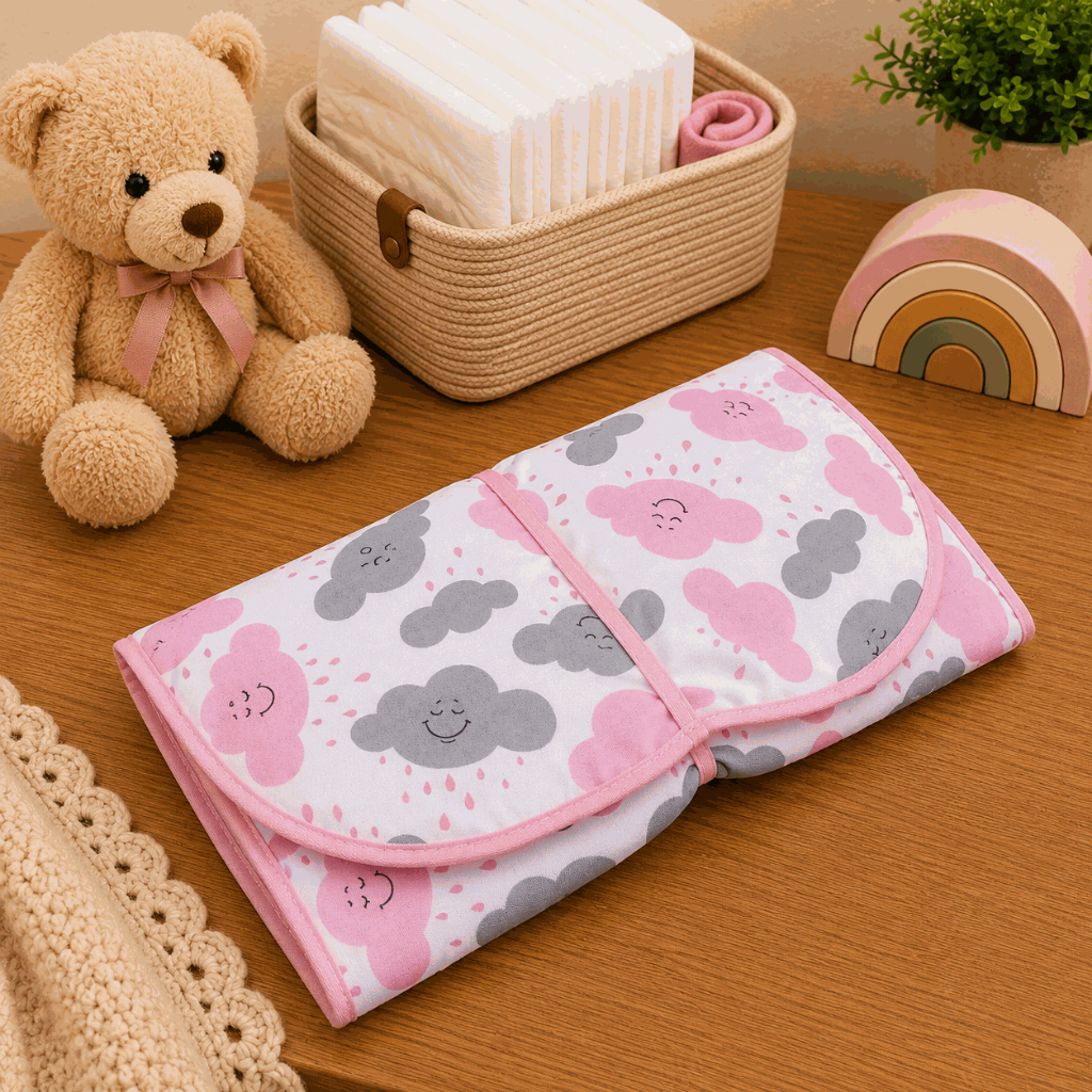 Trocador Portátil para Bebe Impermeável com Bolso
