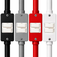 Kit Interruptor Duplo Paralelo Com Condulete PVC Antichamas Reforçado DIÂMETRO SELECIONÁVEL