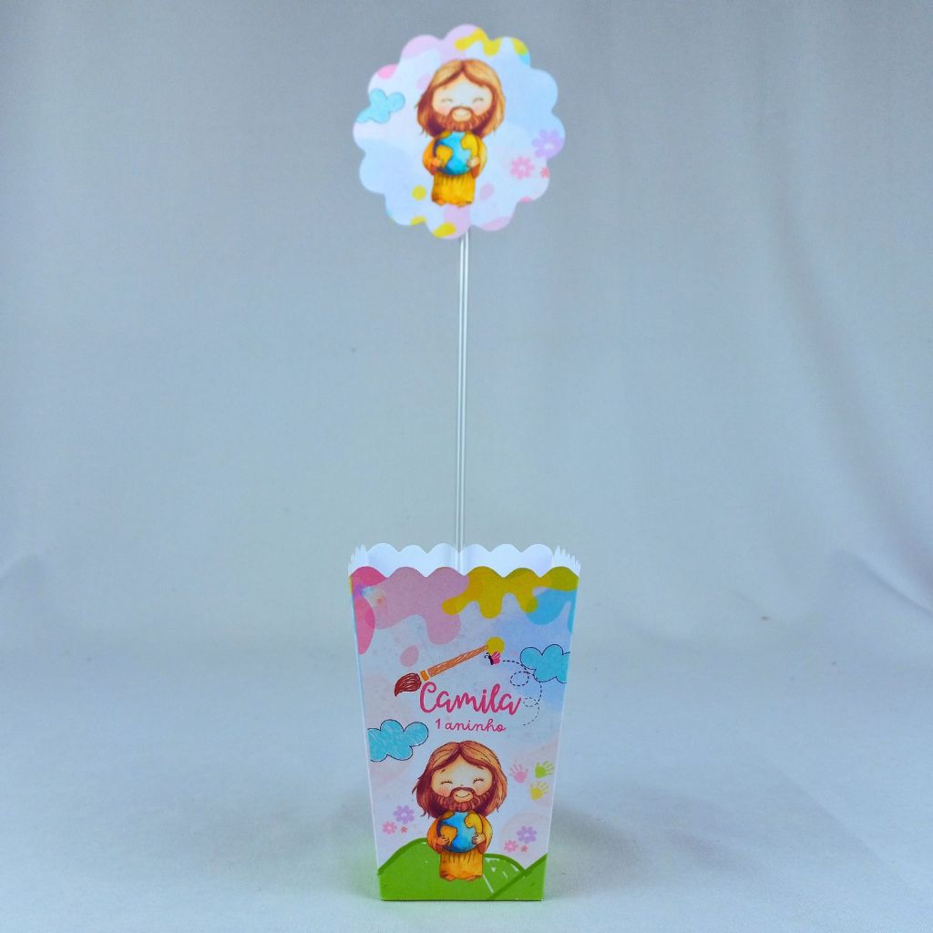 Kit 5 a 25 Cachepot O Maior Pintor do Mundo Menina Personalizado Lembrancinha Festa Aniversário Enfeite Caixinha