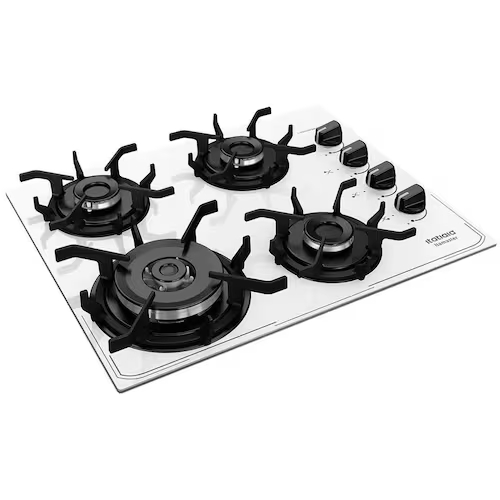 Cooktop 4 Bocas Itatiaia Itamaster Tripla Chama Branco Bivolt Automático