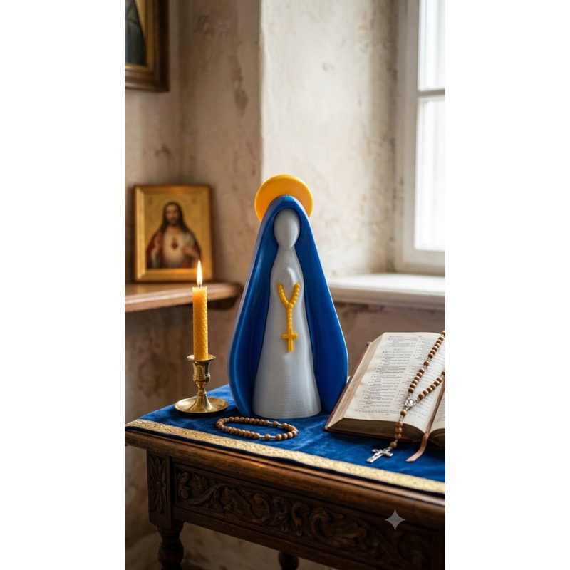 Imagem de nossa senhora aparecida | presente de batizado e casamento religioso, padrinhos | Decoração | Santinha
