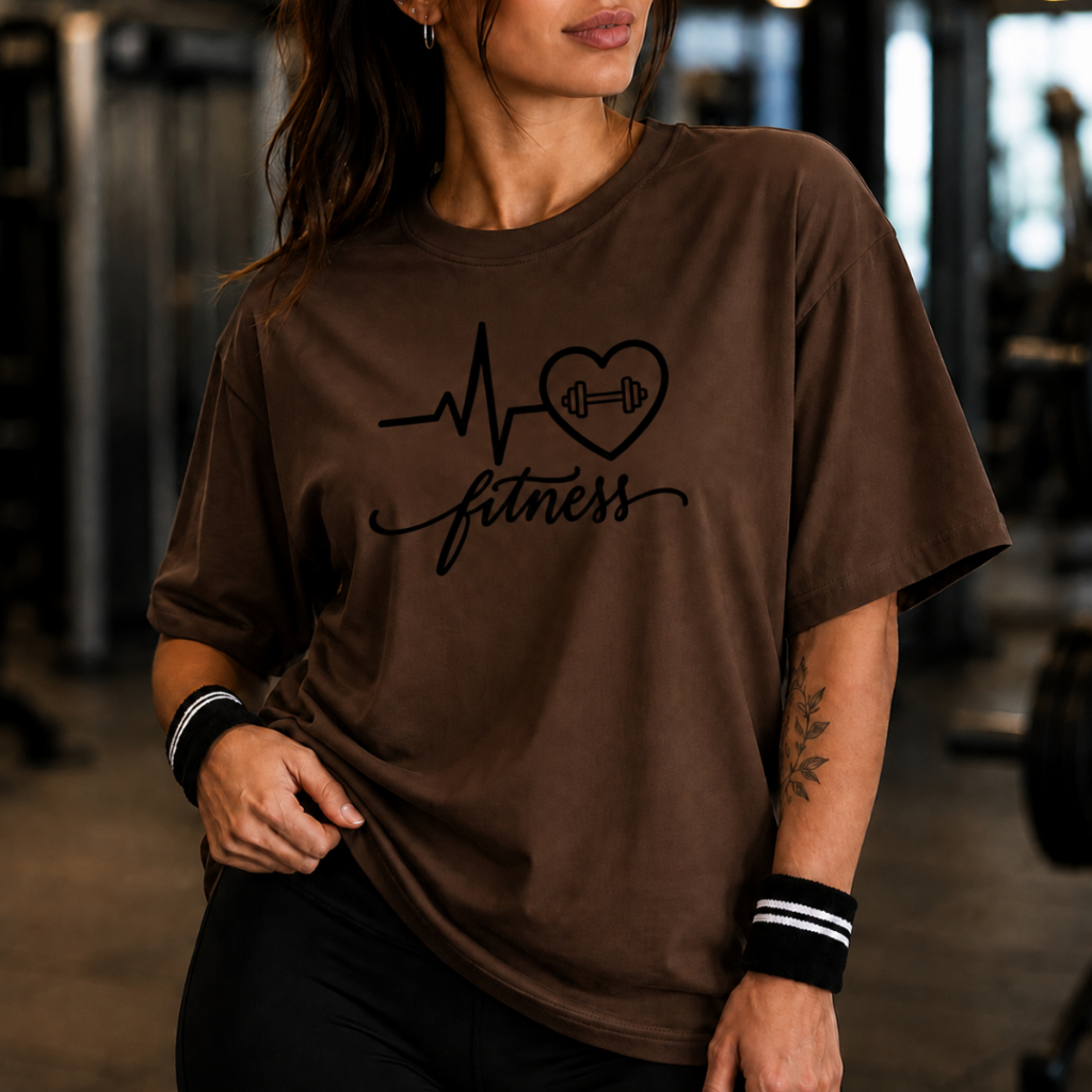 Camiseta Oversized Feminina 100% Algodão Gym Academia Fitness Treino Musculação Halter Streetwear