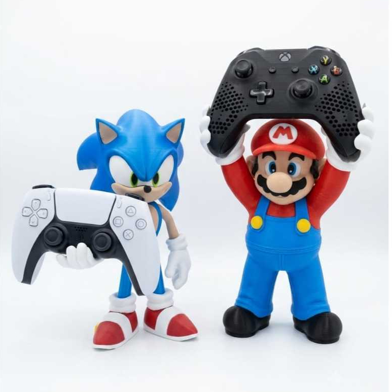 Suporte para Controle DualSense PS4 PS5 XBOX Personalizado Gamer Decorativo Geek Retro | Organizador de Mesa