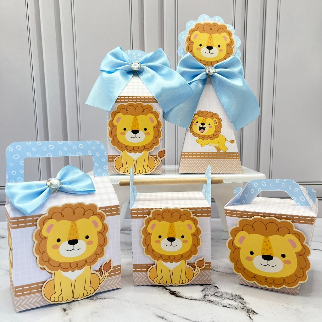 Kit Festa Personalizados LEÃOZINHO | Caixinhas Personalizadas | Lembrancinhas de Aniversário | Festa Infantil