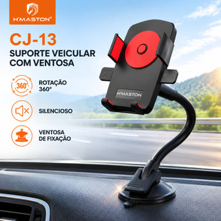 H'Maston CJ-13 Suporte Carro Celular Ajustável Rotação 360° Fixação Segura