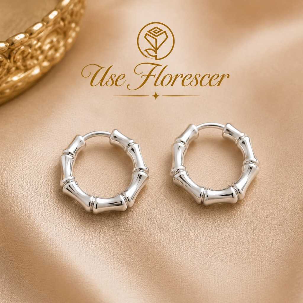Brinco Feminino Modelo Tubo Minimalista Elegante – Prata ou Dourado /brinco para o dia dia/Prata/Dourado/Brinco elegante