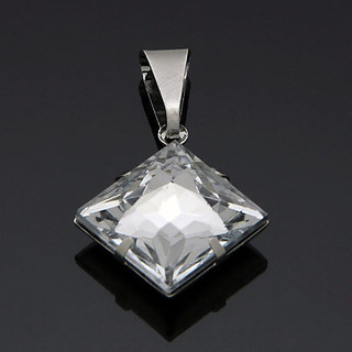 Pingente Zircônia 6 mm em Aço Inox Hipoalergênico