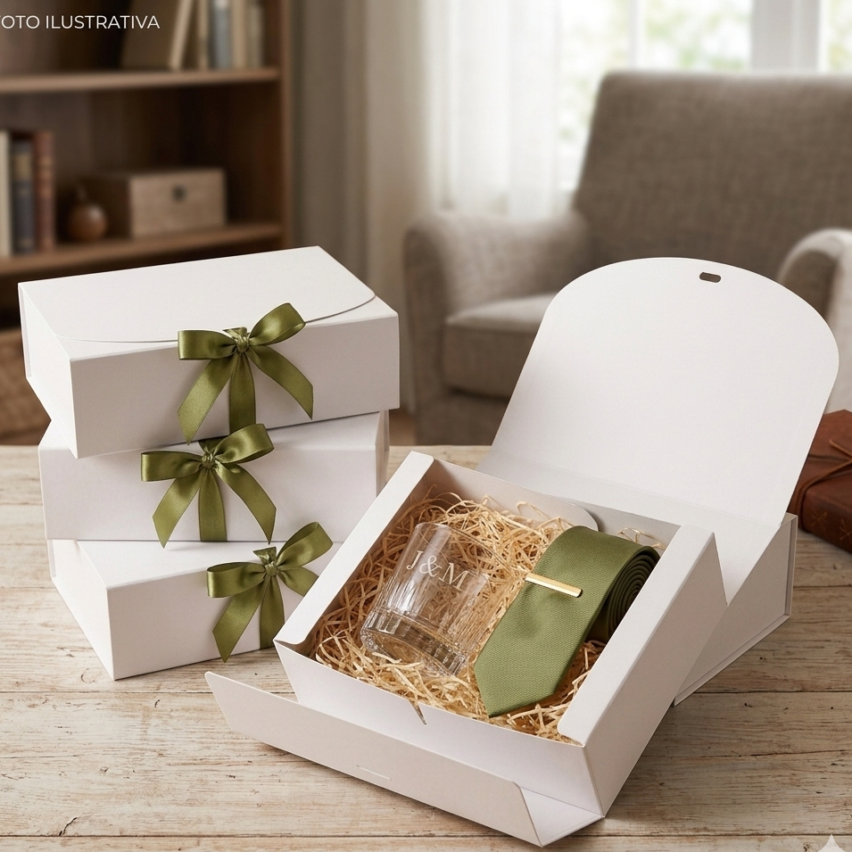 5/10/12 Caixa presente tamanho grande 25x20x8cm caixinha ideal para convite padrinhos casamento bebê