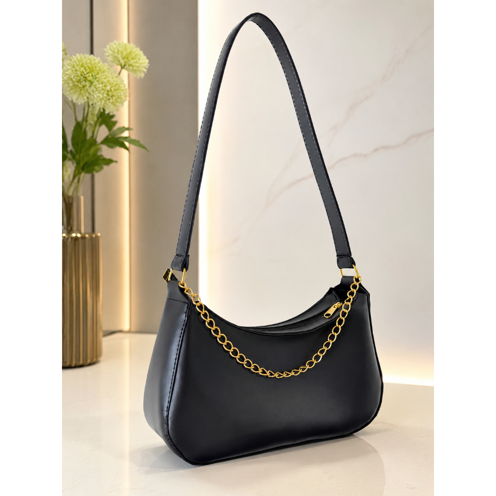 Bolsa Baguete Corrente Feminina de Ombro Tiracolo Varias Cores
