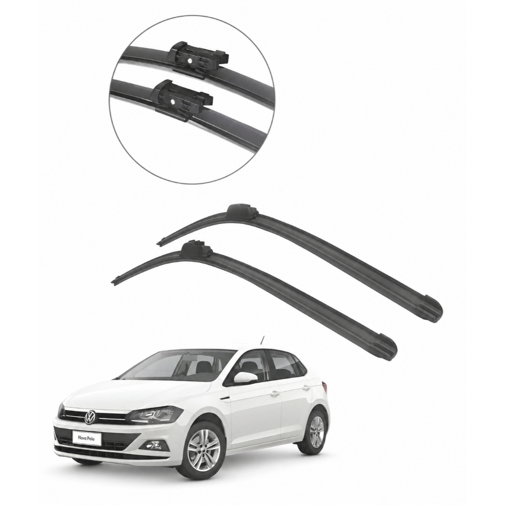 Par Palheta Limpador Parabrisa Dianteiro Vw Polo / Polo Sedan 2010 2011 2012 2013 2014 2015