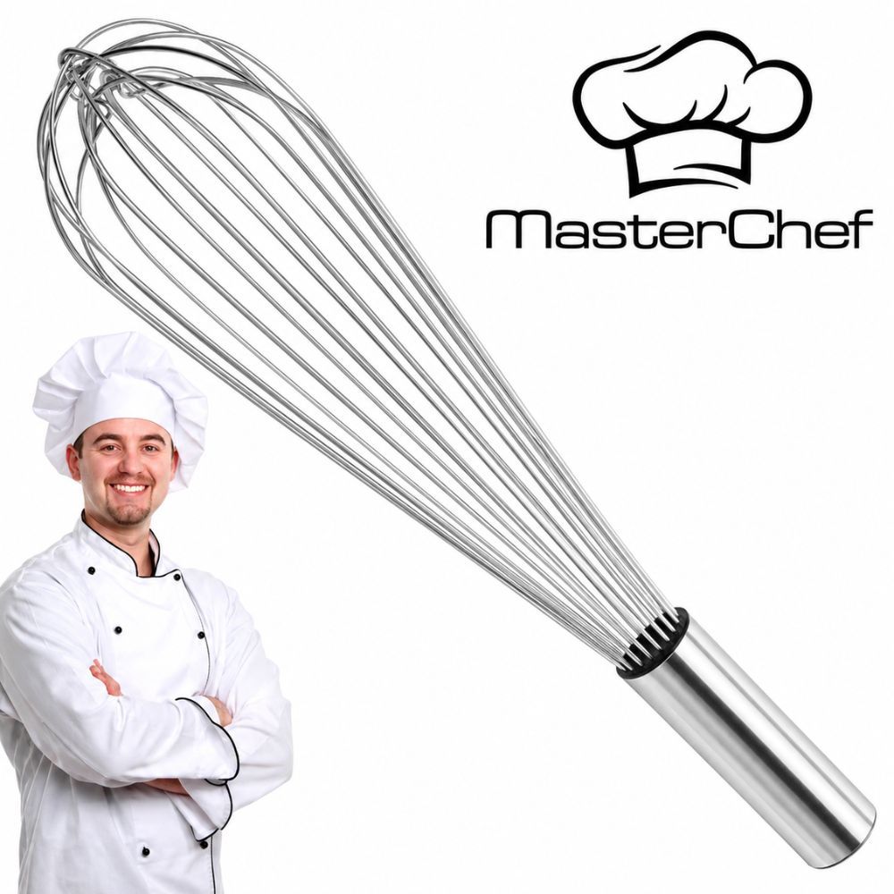 Fue Master Chef Profissional FORTE GIGANTE Batedor de Claras Ovo Massa Grande Aço Inox - Bate Ovo Bolo  - PANAMI