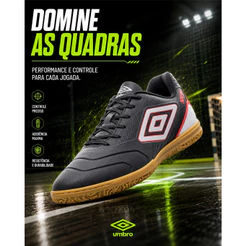 Chuteira de Futsal Umbro Attak III Original Chuteira Futsal Masculino Adulto Futebol Quadra Salão
